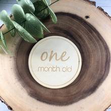 12pieces Wooden Baby Milestone Card Logo Newborn Photography Photo Props-Birth Announcement-Room Decoration 2024 - buy cheap