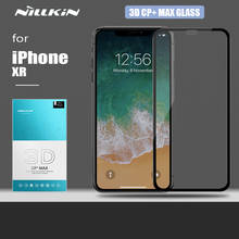 Nillkin-Protector de pantalla para iPhone XR, cristal templado ultrafino DE SEGURIDAD HD, cobertura completa, CP + Max, 3D 2024 - compra barato