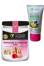 Педикюр, пилинг масло для ухода за ногтями Le Sandre Organics, 250 г и Органический крем для рук 2024 - купить недорого