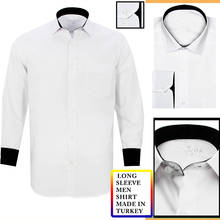 Camisa blanca de manga larga para hombre, ropa informal de lujo para boda, novia, Wroom, fiesta, negocios, Turquía, Varetta 2024 - compra barato