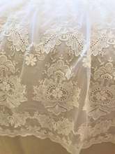 3 yards Lace Fabric Cotton Embroidered Lace Trim Dress DIY Lace Garment Curtains Accessories 2024 - buy cheap