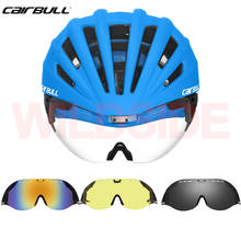 CAIRBULL-Casco de Ciclismo ultraligero para adultos, con lentes extraíbles, TT 2024 - compra barato