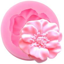 Flower Silicone Mold Cupcake Topper Fondant Molds Cake Decorating Tools Biscuit Candy Chocolate Gumpaste Mould Polymer Clay Mold 2024 - buy cheap