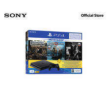 Игровая консоль Sony PlayStation 4 Slim (1TB, CUH-2208B) + игра «DG» + игра  «GOW» + игра «TLOU» + подписка PS Plus на 3 месяца 2024 - купить недорого