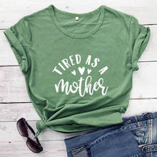 Новое поступление, женская летняя забавная футболка из 100% хлопка с принтом «oilled As A Mother», футболка для мамы, подарок на день матери, футболки для мам 2024 - купить недорого