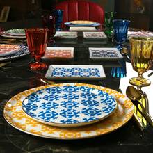 Kutahya cisil de porcelana 6 pessoas 24 peças, conjunto de jantar, decoração tradicional em inglês para convidados, servir bolo tigela e placa profunda 2024 - compre barato