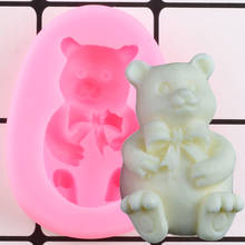 3D Bear Chocolate Silicone Mold Candy Jelly Molds Fondant Cake Decorating Tools DIY Cookie Baking Polymer Clay Soap Candle Molds 2024 - buy cheap