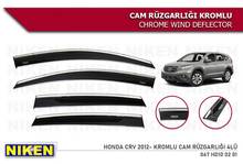 For Honda Crv Wind Deflector With Chrome Rain Window Visors 2012 2013 2014 2015 2016 2017 2018 2019 2020 4 pieces of Car Auto 2024 - buy cheap