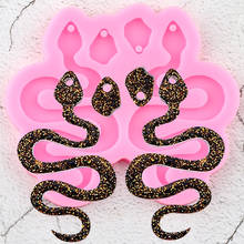 S/M/L Super Glossy Snake Earrings Mould Resin Silicone Mold DIY Craft Epoxy Mould Decoration Keychain Pendant Jewelry Moulds 2024 - buy cheap