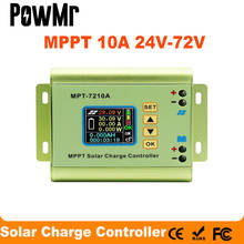 MPT-7210A ЖК-дисплей MPPT контроллер солнечного заряда для 24 в 36 в 48 в 60 в 72 в LiPo батарея DC12-60V макс 600 Вт солнечная панель DC-DC шаг вверх 2024 - купить недорого