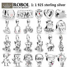 High Quality Original 925 Sterling Silver Mother's Day Series Charm Beads Pendant with Original Engraving Fit for DIY Bracelet 2024 - buy cheap