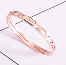 Amxiu 100% 925 Sterling Silver Adjustable Bracelet Bangle Custom Any Name Open Bangles For Women Men Birthday Gift Accessories 2024 - buy cheap