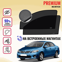 Kertex premium (85-90%) esqueleto avtoshtorki na porta da frente Toyota Corolla 150 куз магнитах esqueleto avtoshtorki автошторка Sol cortina cortina auto magnético 2024 - compre barato