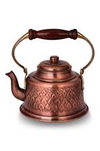 Tetera de cobre, tetera de té turco, tetera de cobre, tetera de té de hierbas, cinco té británico, tetera grande de cobre hecha a mano 2024 - compra barato