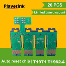 Plavetink-Chip combinado de reinicio CISS para impresora Epson, T1971, T1962-T1964, XP201, XP211, XP204, XP401, XP411, XP214, XP101, WF-2532, 20 Uds. 2024 - compra barato