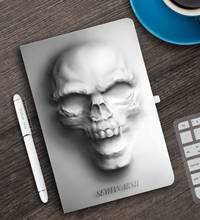 Personalizado 3d desenho capa caderno branco caneta conjunto-2 2024 - compre barato