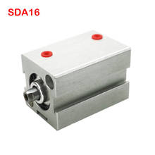 Pneumatic Cylinder SDA16 Series 16 Bore Magnetic Ring Double Acting 5-100Mm Stroke Compact Air Cylinder 2024 - buy cheap
