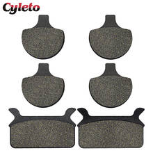 Cyleto Motorcycle Front & Rear Brake Pads for Harley Touring FLT FLHT FLHTCI Road King FLHR FLHRCI 1986 1987 1988 1989 1990-1999 2024 - buy cheap