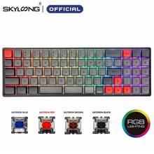 Skyloong SK73 73 Keys Hot Swappable Mechanical Keyboard With RGB Mx Backlit PBT GSA Keycaps For PC/Win/Mac/Gaming Wired Keyboard 2024 - купить недорого