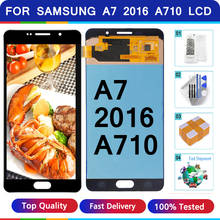 A710 Lcd For Samsung Galaxy A7 2016 A710 LCD Touch Screen Digitizer Replacement For Samsung A710 A7100 A710F A710M Lcds 2024 - buy cheap