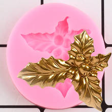 Holly Leaves Christmas Silicone Mold Fondant Cake Decorating Tools Candy Chocolate Gumpaste Molds Cupcake Baking Mould 2024 - buy cheap