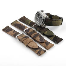 Onthelevel Suede Watch Strap Band Camouflage Color 18mm 20mm 22mm 24mm Replacemen Watchband 2024 - buy cheap