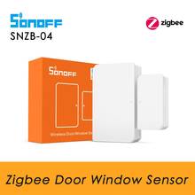 SONOFF Zigbee Door Sensor SNZB 04 , Smart Wireless Door Window Sensor Work With SONOFF Zigbee Bridge Hub Gateway Home Security 2024 - buy cheap