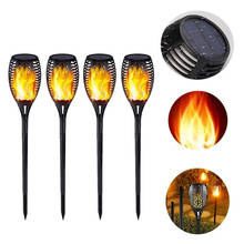 2pcs LED Solar Flame Lights Outdoor IP65 Waterproof Led Solar Garden Light Flickering Flame Torches Lamp for Courtyard Garden 2024 - buy cheap