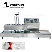 ZONESUN-máquina automática de sellado por inducción electromagnética, dispositivo de escritorio para botellas médicas de plástico, tapa de papel de aluminio 2024 - compra barato