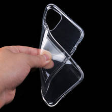 Прозрачные силиконовые чехлы для iPhone 5/5S/6/6S/7/7 +/8/8 +/X/Xs/XR/XS MAX/11/11 Pro/11 Pro Max Мягкий защитный чехол из ТПУ-pad 2024 - купить недорого
