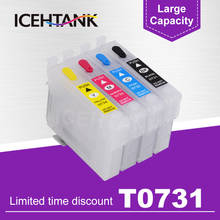 ICEHTANK T0731 T0732 T0733 T0734 4 Color Refill Ink Cartridge For Epson Stylus TX209 TX213 TX220 TX400 TX409 TX410 Printer 2024 - buy cheap