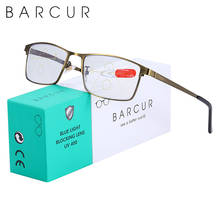 BARCUR-gafas de lectura progresivas para hombre y mujer, anteojos de lectura multifocales, bifocales, antiluz azul, graduadas 2024 - compra barato