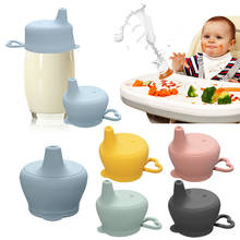 Portable Drinkware Cup Cover Fashion Baby Drinkware Sippy Cups Spill-proof Cap Nozzle Soft Water Bottle Mouth cover 2024 - buy cheap