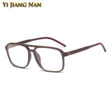 Óculos de armação quadrada masculina, armação de óculos vintage tr90, óculos de grau transparente 2024 - compre barato
