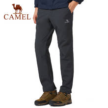 CAMEL Winter Women Men Outdoor Hiking Pants Waterproof Windproof Warm Fleece Inner Softshell Trousers Tactical Trekking Pants 2024 - buy cheap
