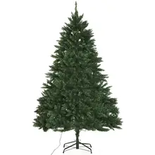 HOMCOM Artificial Christmas Tree With 2154 Branches and 700 LED Lights Thick Metal Stand Height 210 cm 2024 - buy cheap