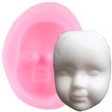 2020 New 1Pc DIY Girl Face Silicone Mold Fondant Molds Cake Decorating Tools Woman Mask Gumpaste Mould Polymer Clay Resin Molds 2024 - buy cheap