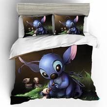 Disney-funda nórdica de Lilo & Stitch para el hogar, juego de cama con estampado 3D, Textiles para el hogar para niños, cubierta cómoda, decoración para habitación de cama, tamaño Queen y King 2024 - compra barato