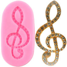 Shiny Musical Note Keychains Silicone Molds DIY Polymer Clay Necklace Pendant Jewelry Making Truck key Ring Epoxy Resin Moulds 2024 - buy cheap