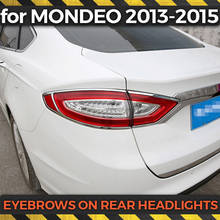 Cejas en la caja de faros traseros para Ford Mondeo 2013-2015, plástico ABS, decoración de moldura, estilo de coche, 1 juego/4 Uds. 2024 - compra barato