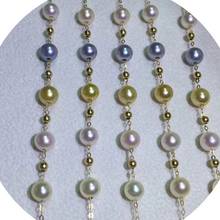 MADALENA SARARA 7-8mm AAA Saltwater Pearl Necklace Southsea Akoya Pearl Bead Choker Necklace And Bracelet Cute Three Color Mixed 2024 - buy cheap