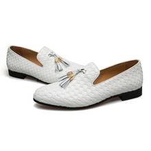 MEIJIANA Luxury Suede Slippers Men Tassel Loafers Shoes Velour Smoking Slip-on Men's Flats Party Wedding Shoes Mens Dress Shoes 2024 - buy cheap
