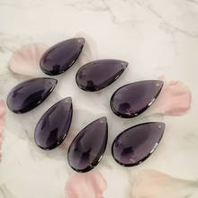 Camal-Colgante de prismas en forma de lágrima para decoración del hogar, cristal violeta de 36mm, piezas de lámpara, adorno colgante, boda, 10 Uds. 2024 - compra barato