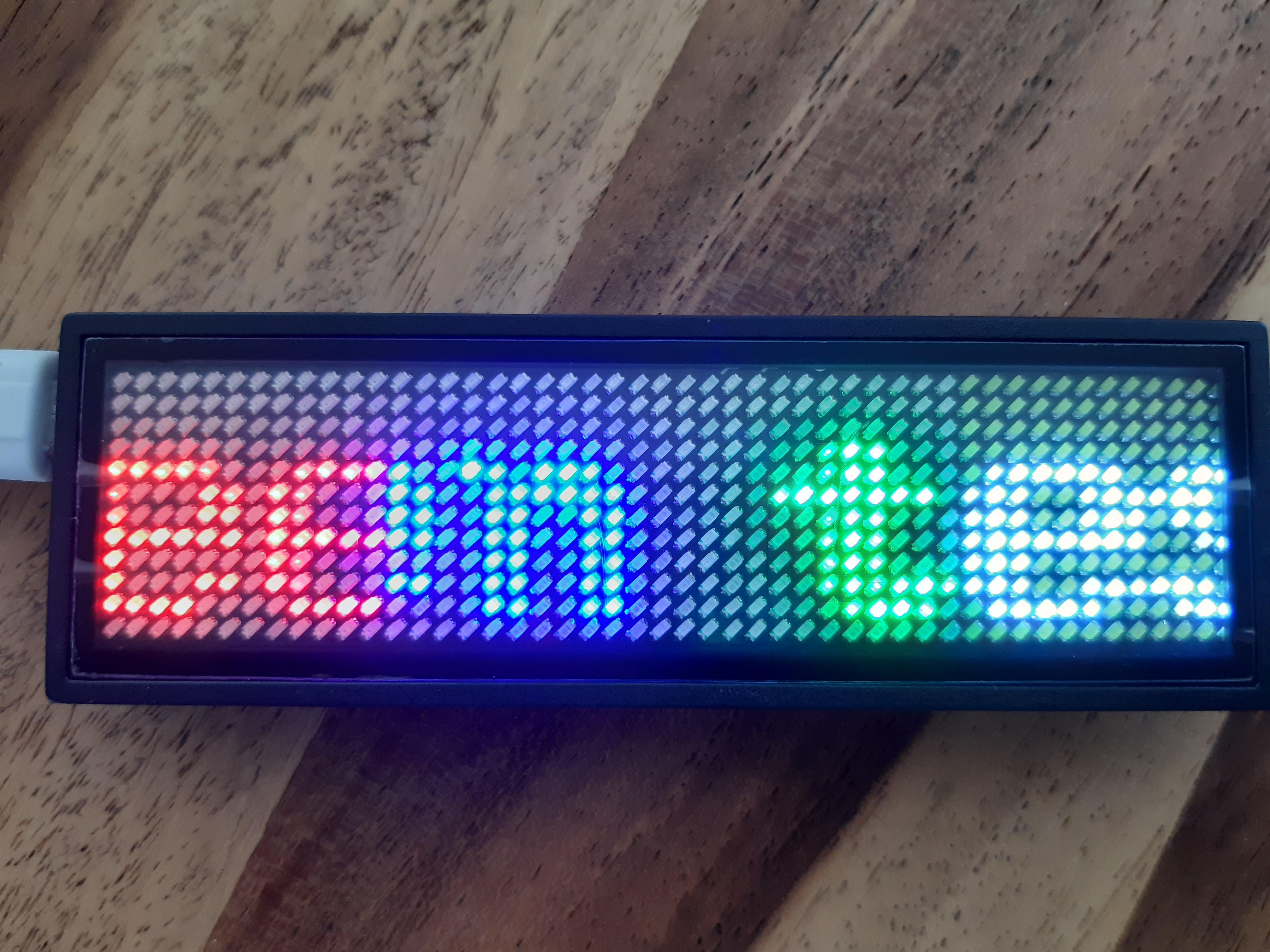 diy led moving sign