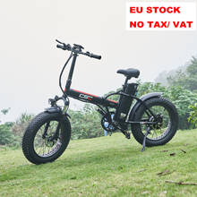 Bicicleta Eléctrica Plegable de 20 Pulgadas, Bici de Paseo por Playa, con Neumático Ancho de 4.0, Batería de Litio de 48V y 15Ah, 500W 2024 - compra barato