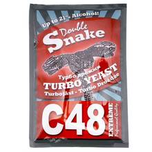 10 пачек Турбо дрожжи спиртовые Double Snake C48 130гр 2024 - купить недорого