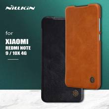 Nillkin for Xiaomi Redmi Note 9 10X 4G Qin Flip Leather Case Wallet Card Slot Soft Touch Phone Case for Redmi Note 9 10X 4G Case 2024 - buy cheap