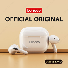Original Lenovo LP40 TWS Wireless Headphones Bluetooth 5.0 Earphones Dual Stereo Noise Reduction Hifi Bass Touch Control Earbuds 2024 - купить недорого