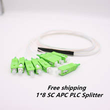 10 PCS/Lot  PLC Splitter 1X8 SC APC FTTH Fiber Optic Mini Blockless Splitter Free shipping 2024 - buy cheap