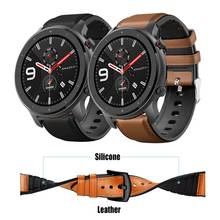20/22mm Genuine leather Strap Amazfit Bip S gts gtr Bracelet For Xiaomi Amazfit GTR 42 47mm Pace Stratos Strap For Huawei GT2 46 2024 - buy cheap
